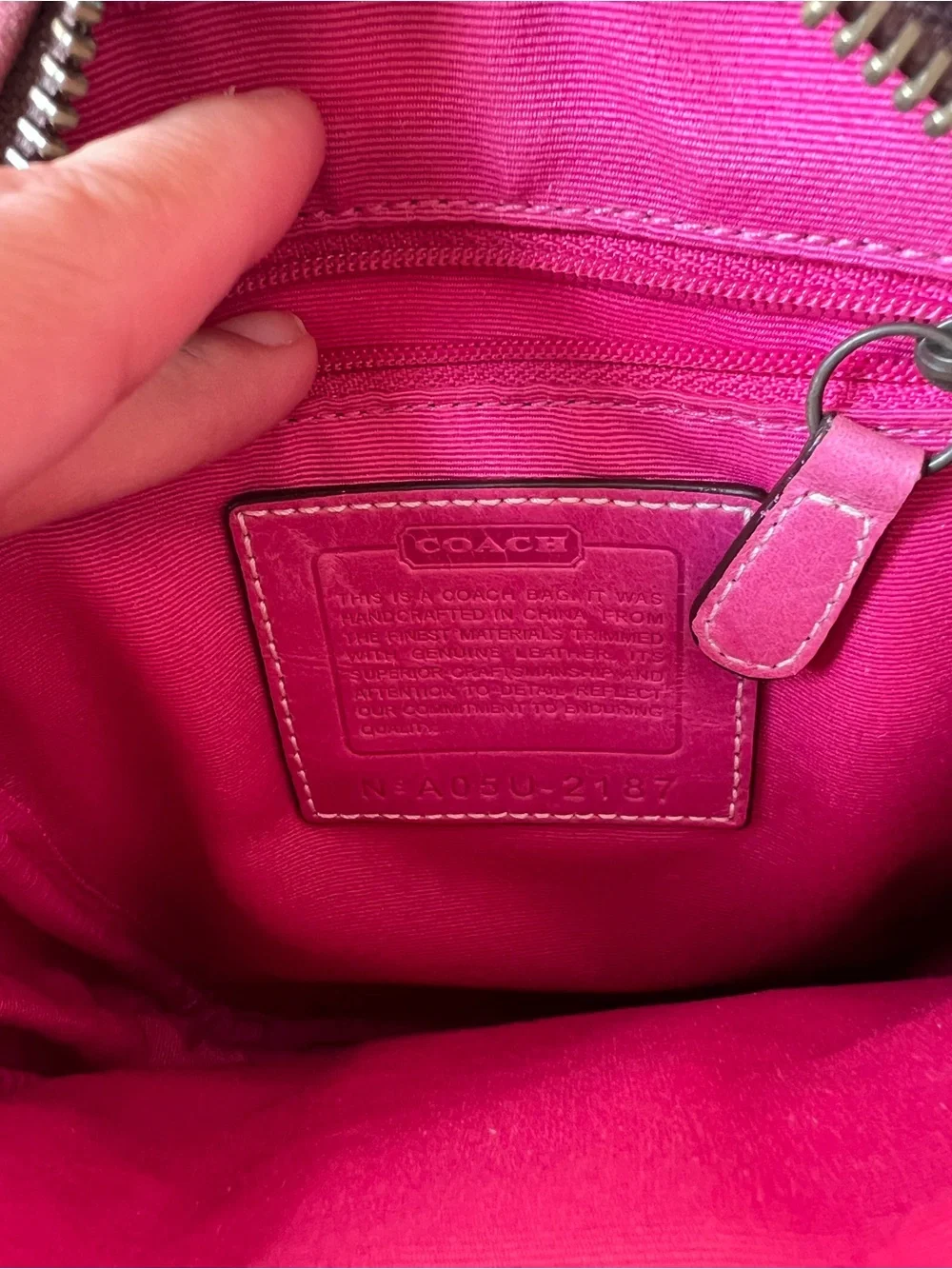 Vintage Y2K-era Coach Signature Camera Bag Crossbody